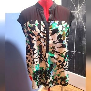 Sheer sleeveless blouse